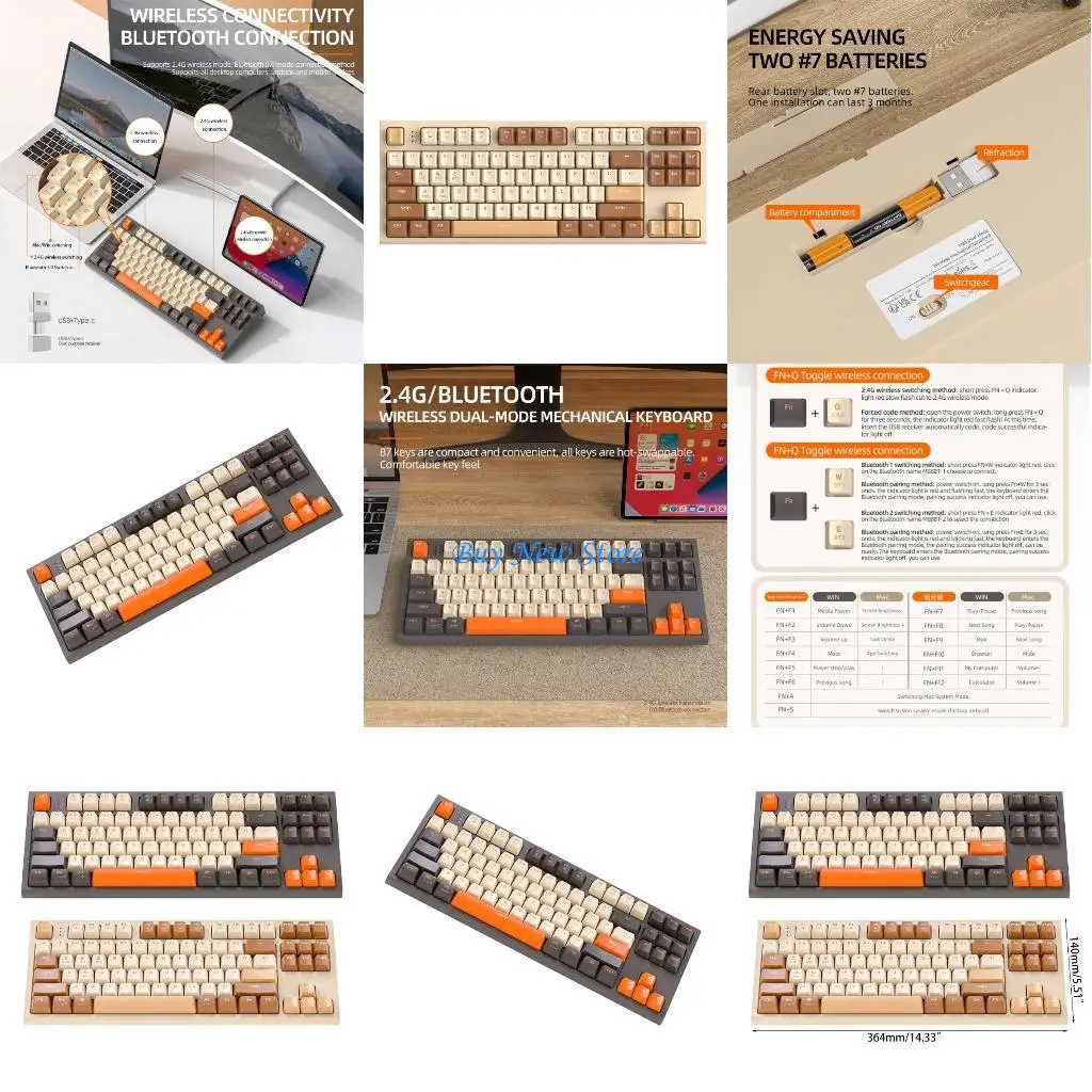 

20CE Mechanical Keyboards Keys PBT Keycap Game Keyboards for Laptops Gamers