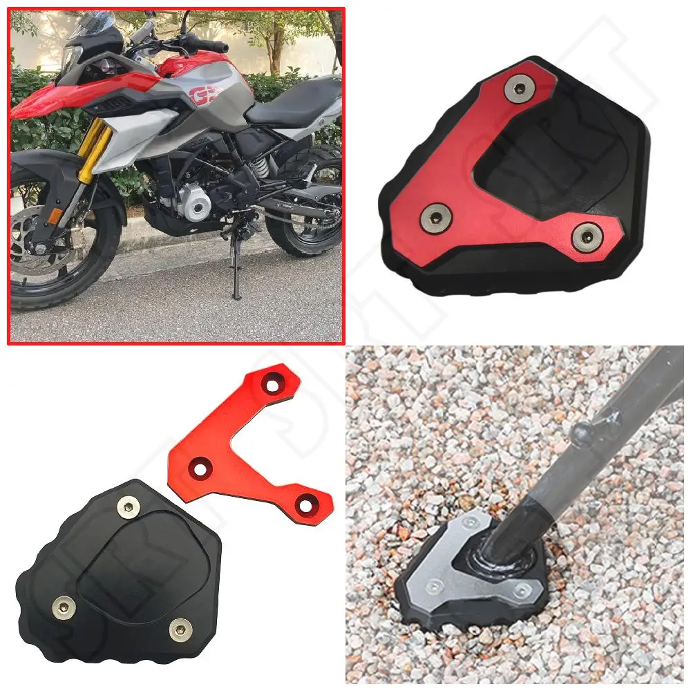 

Fits for BMW G310GS G310 GS ABS 2017 2018 2019 2020 Motorcycle Accessories Side Stand Extension Support Plate Extender Pad