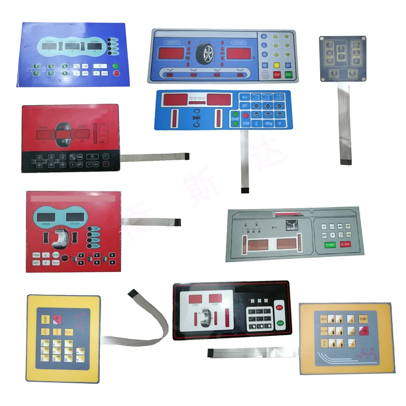 

Tire Balancer Machine Accessories Keypad Control Switch Display Membrane Button Keyboard Size Input Display Panel