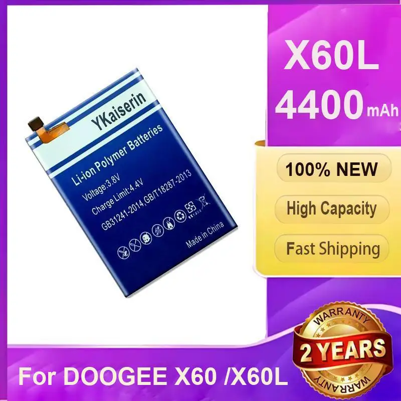 

Mobile Phone Battery Stable Power Supply 4400mAh Long Lasting For Doogee X60 X60L