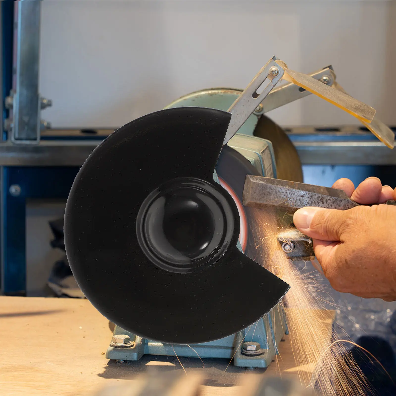 

Plastic Angle Guard Replacement 150Mm Bench Grinder Shield Safety Cover for Power Tool Accessories Angle Safety Guard