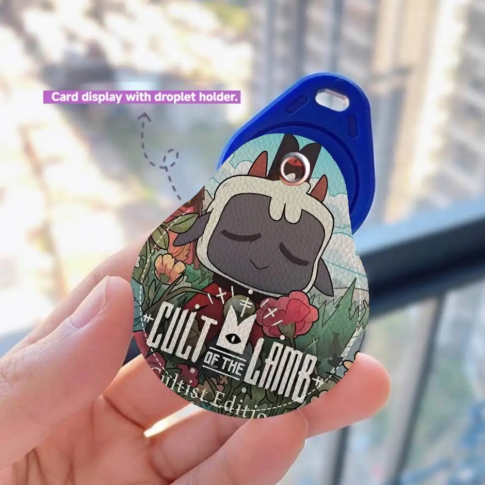 C-Cult O-Of T-The L-Lamb V-Video لعبة الوصول حامل بطاقة الغطاء الواقي مصعد بطاقة حالة الحيوانات الأليفة مكافحة فقدان جهاز تعقب