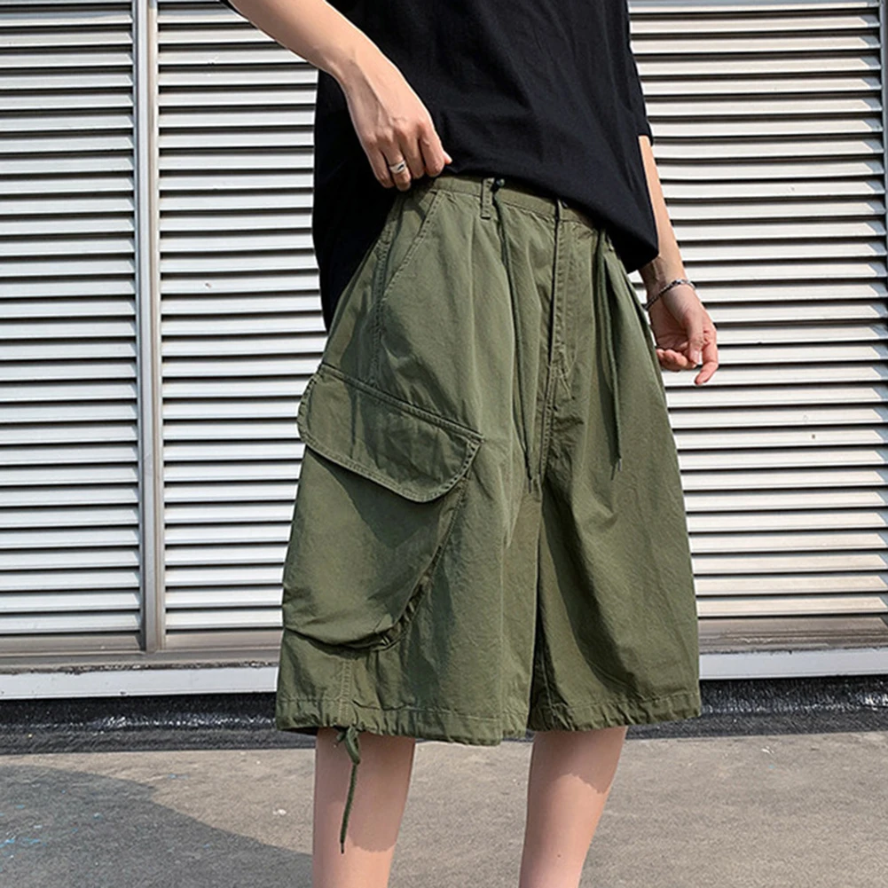 Pantaloncini con tasche grandi Pantaloni casual alla moda Leggeramente elasticità elasticizzata Nuovissima condizione Pantaloncini cargo comodi da indossare ogni giorno