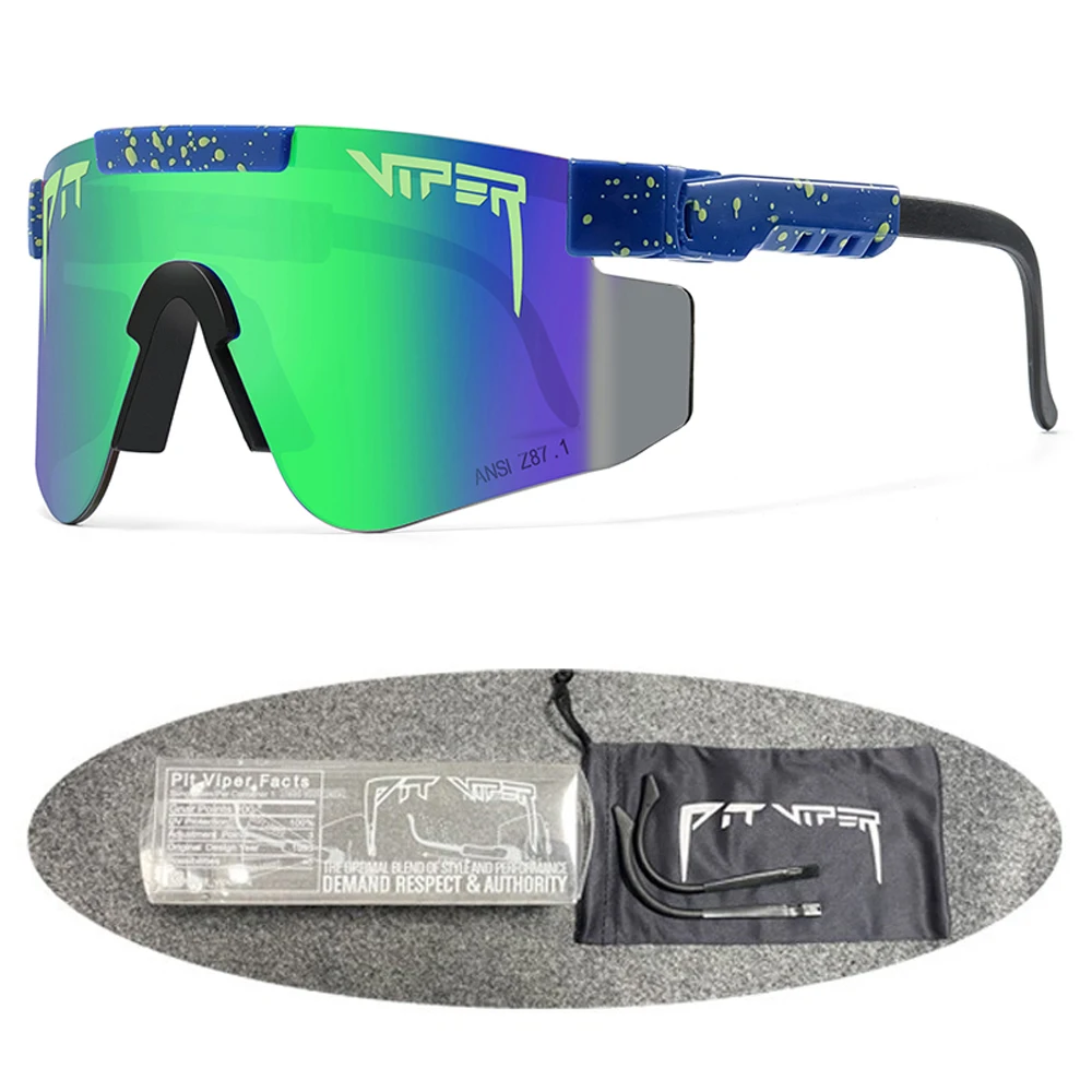 Original Box Adult Pit Viper Sunglasses Men Women UV400 Baseball Softball Sun Glasses Male Outdoor Eyewear Sport Goggles Shades