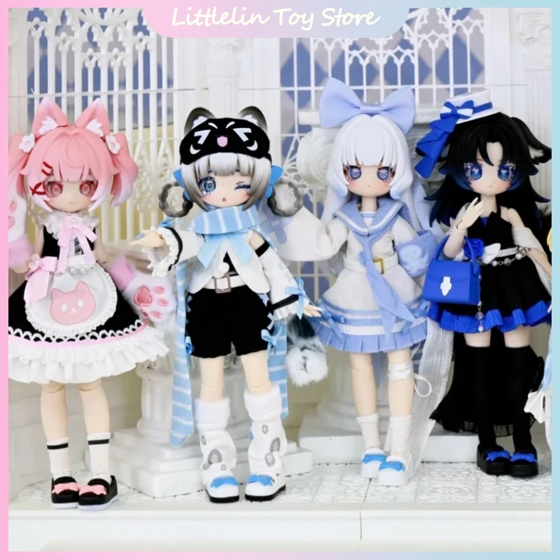 

Коллекционная шарнирная кукла BJD 1/12 серии Sakura Park Start Again, милая фигурка, модная игрушка, таинственная коробка-сюрприз, подарок