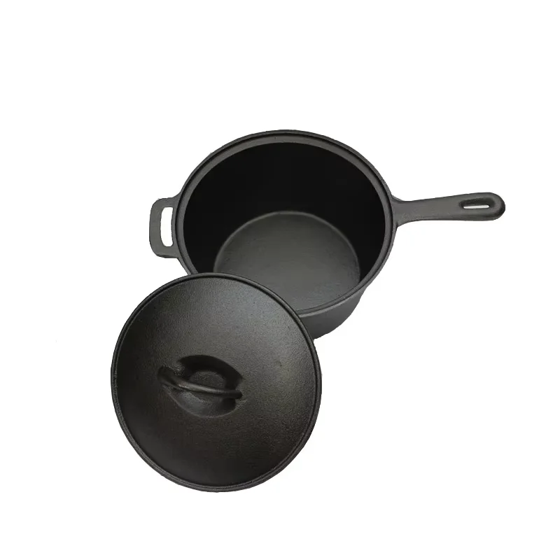 18cm Cast Iron Milk Pot, Non-stick, Soup Stew Pot, Baby, Infant Food Supplement Multifunctional Cookware