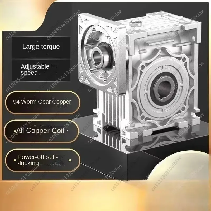 Small RV Reducer Worm Gearbox NMRV for Stepper Servo Motor 30 40 50 63 75 Speed Reducer Industrial Transmission