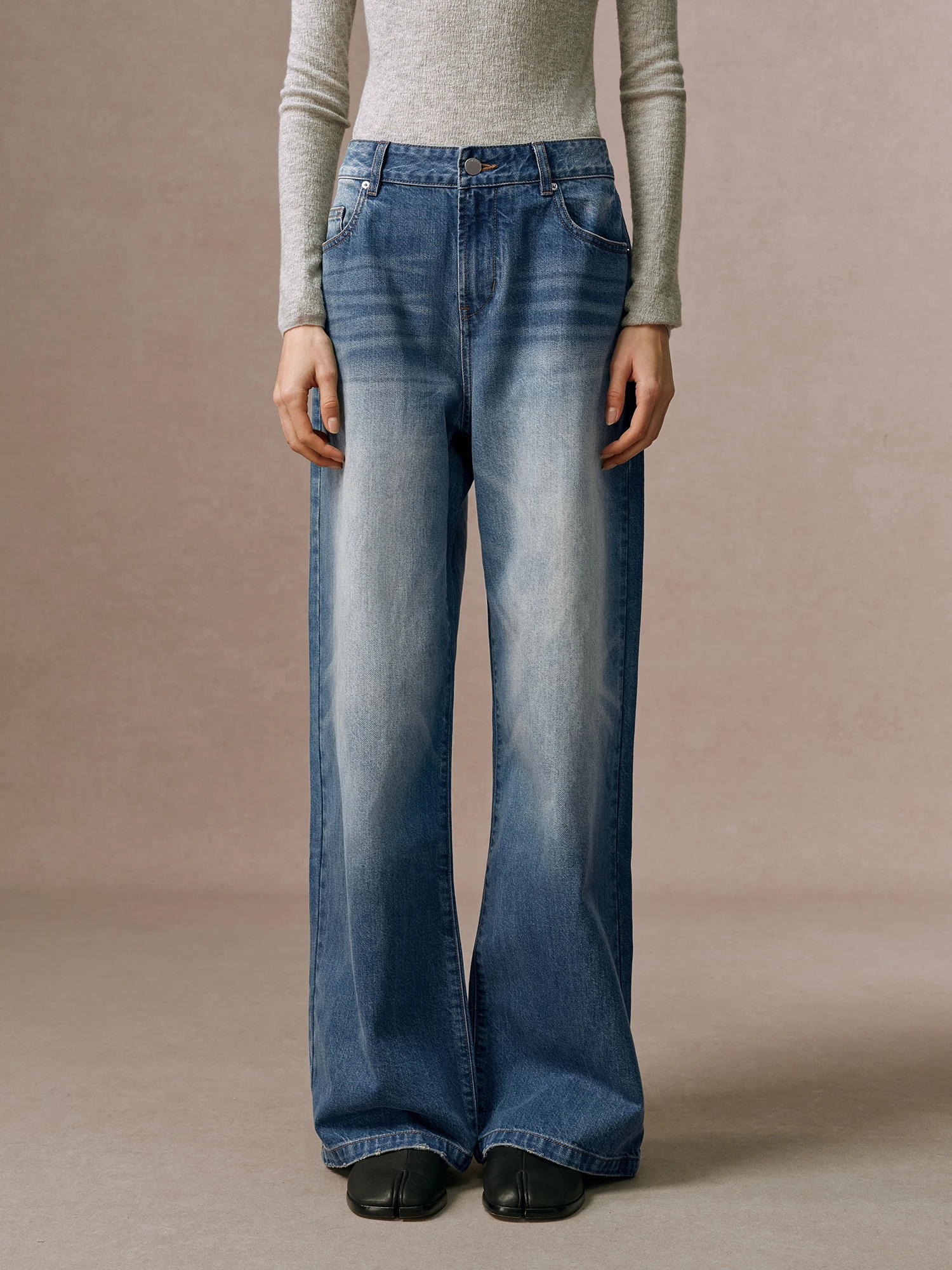 

Джинсы Hua Ji Yan Sunny Day 00 из хлопка, прямые, женские, облегающие, длинные брюки для повседневной носки, с завышенной талией