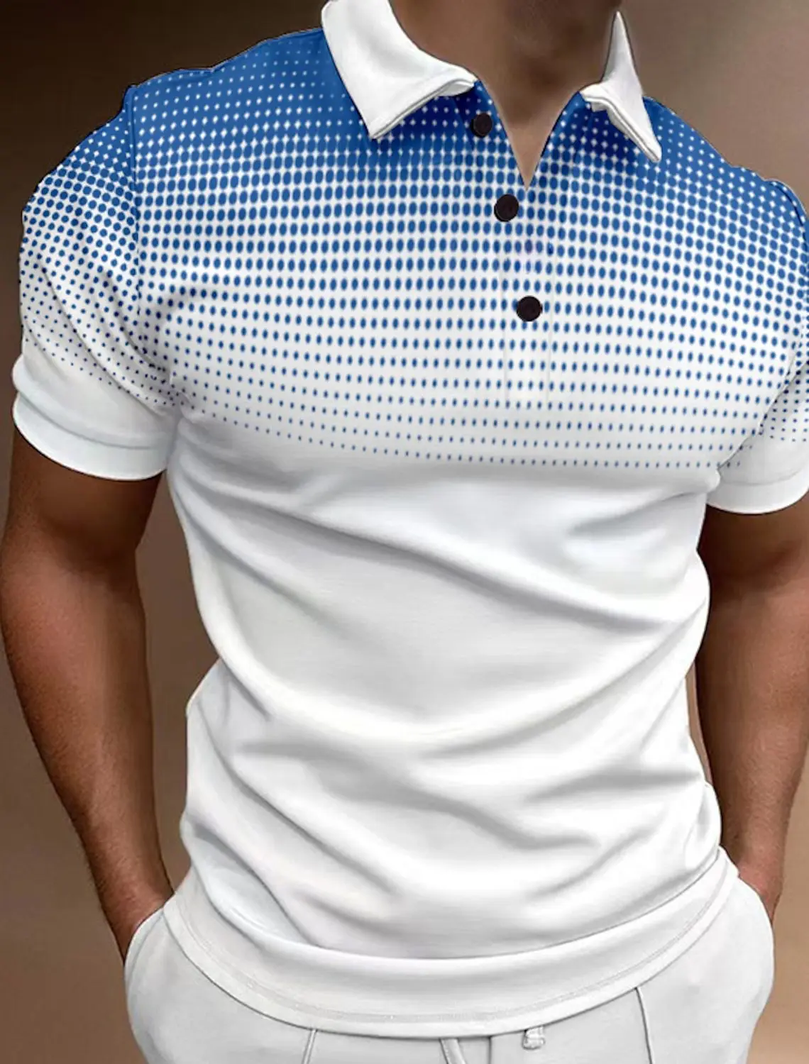 

6XL Plus Size Men's Clothing Fashion Dot Polos T-Shirts Summer Short Sleeve 3D Printed Street POLO Tee O-Neck Casual Trend Tops