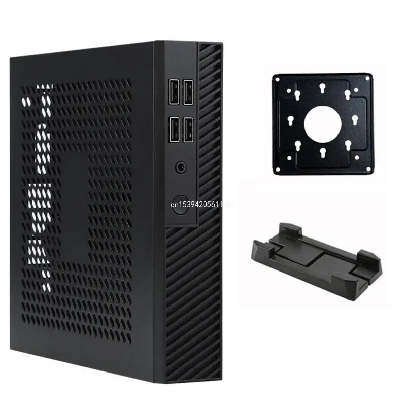 

DX01 Mini-ITX для ПК Корпус сервера мониторинга с 4 USB 2.0 Промышленный управляющий компьютер для корпуса компьютера Прямая