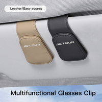 Car Glasses Sun Visor Box Auto Sunglasses Clip Card Accessories For Jetour T2 X70 PLUS L9 X90 PRO X95 X70S EV T-3 X
