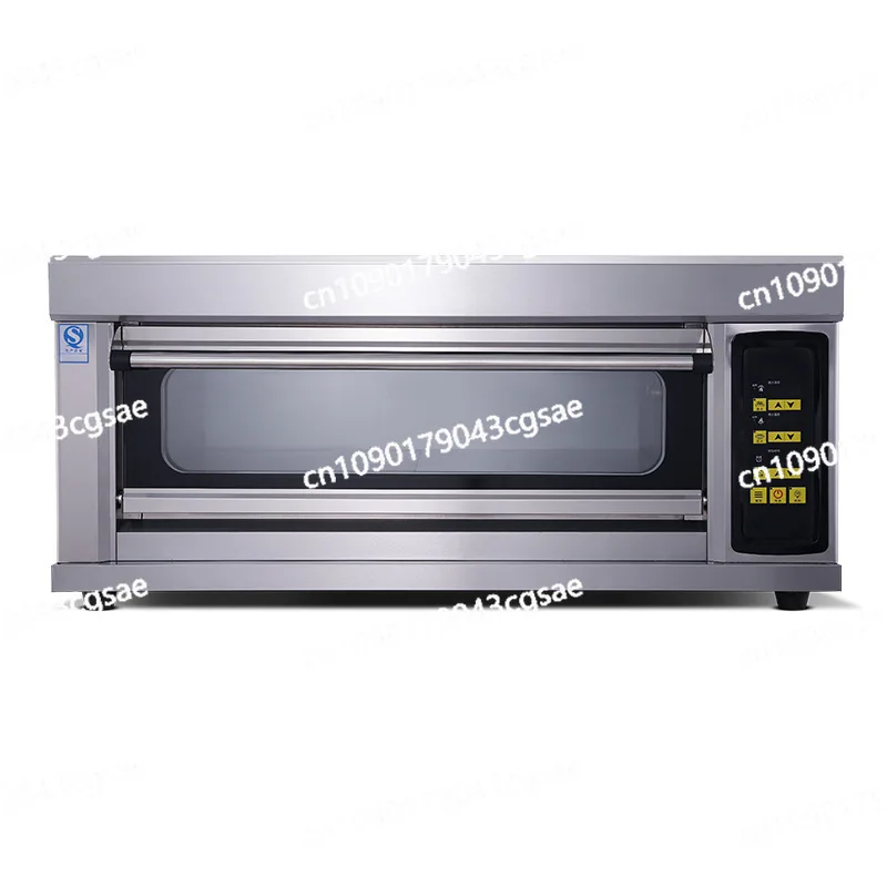 Electric Oven, One Floor, Two Plates, Large Bread, Pizza, Cake, Bakery, Large Capacity Gas Open Oven