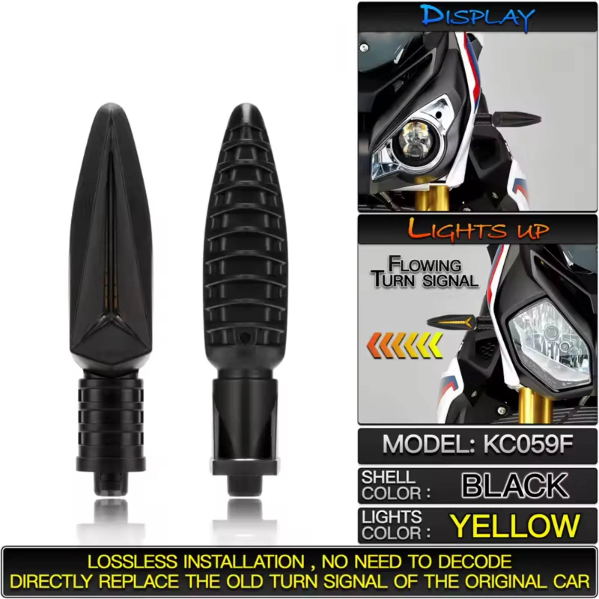 Indicator Flashing Blinker LED Turn Signal Light For BMW RF750GS R1250GS R1200GS F850GS G310GS G310R R NINE T Motorcycle Front