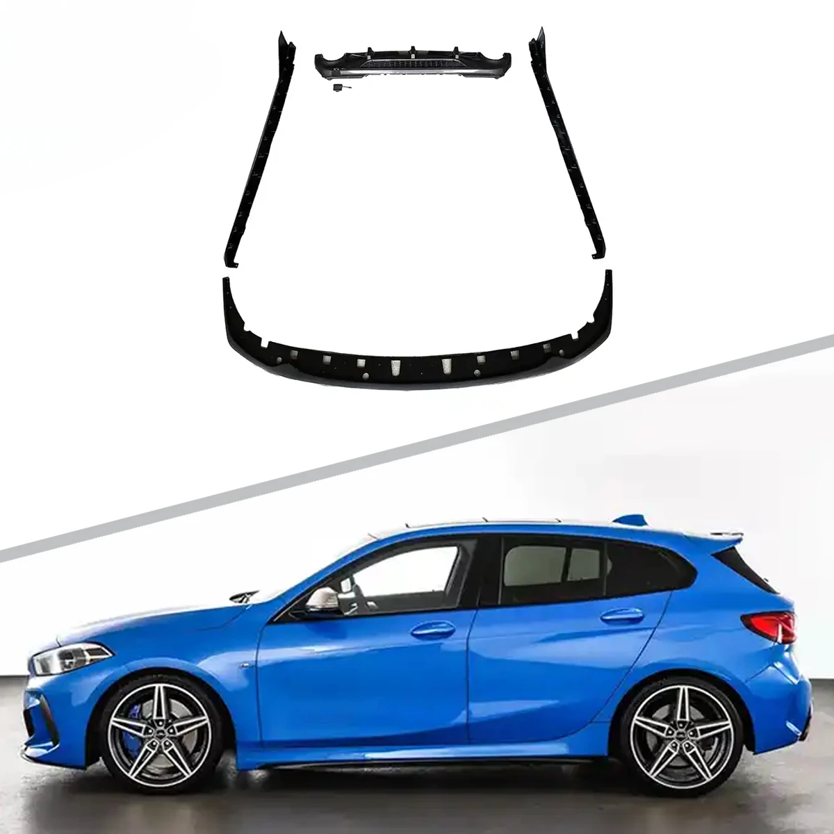 Wholesale MP Style Aero kit Car Bumper Side Skirt Body Kit For BMW F40 M-tech