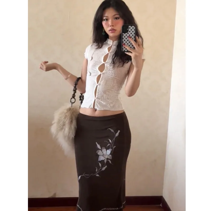 

Bodycon Skirt Cotton Woman Mythological Pattern Design Legendary Fabled Fabulous Mythical Folkloric Traditional Ancient Historic