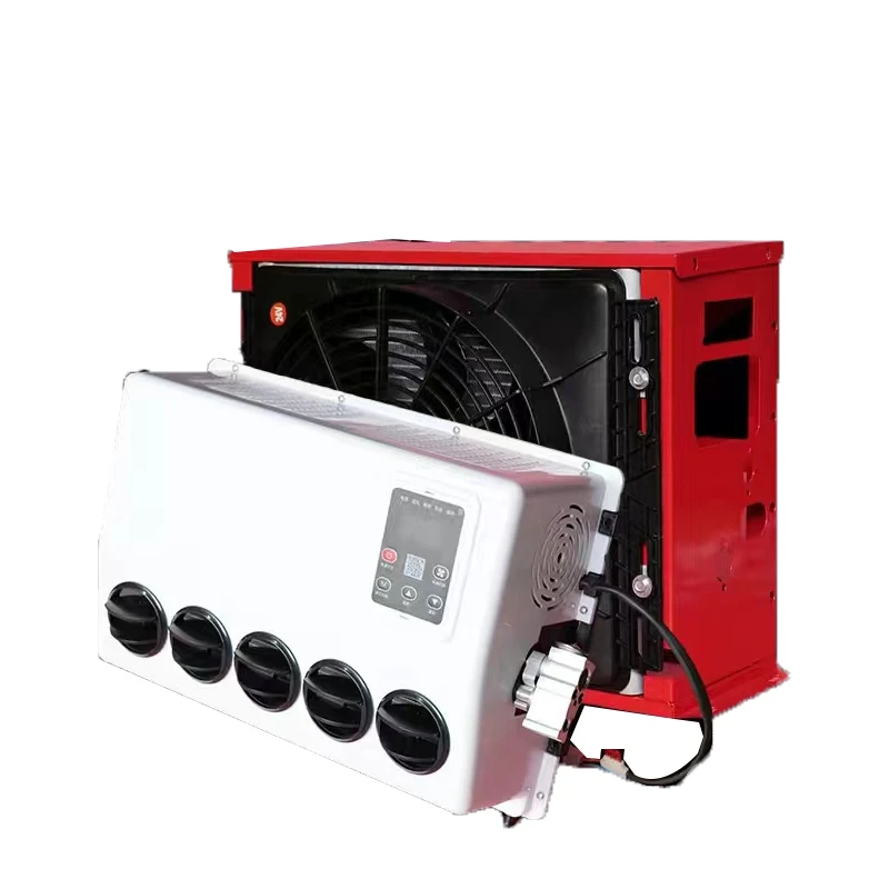 Electric parking air conditioning 24V refrigeration integrated machine vehicle 12v truck rv car excavator bulldozing Box air con