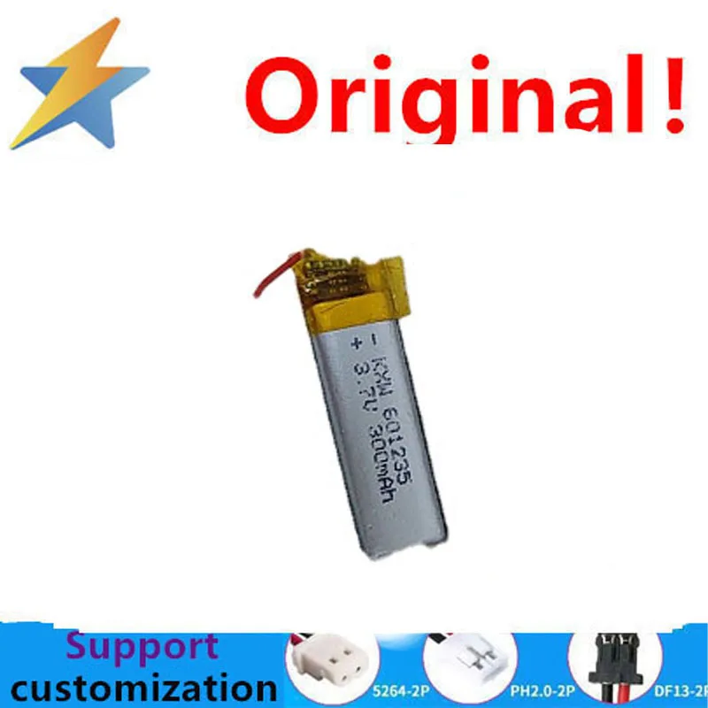 buy more will cheap 3.7V 601235 capacity lithium battery 300mAh smart watch positioning phone remote control charging 402022