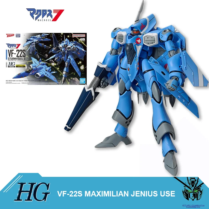 Gundam Bandai HG 1/100 VF série Macross Transformable combattant en plastique modèle Kit Transformable Mecha Jet jouet d'affichage à collectionner