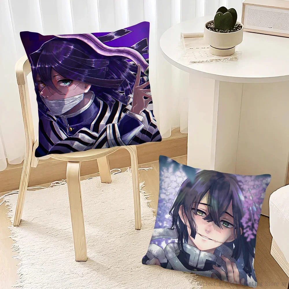 Anime Demon Slayer Obanai Iguro Pillow Case Fashion Square Pillowcase Bedroom Sofa Room Ins Decoration Leisure Cushion Cover