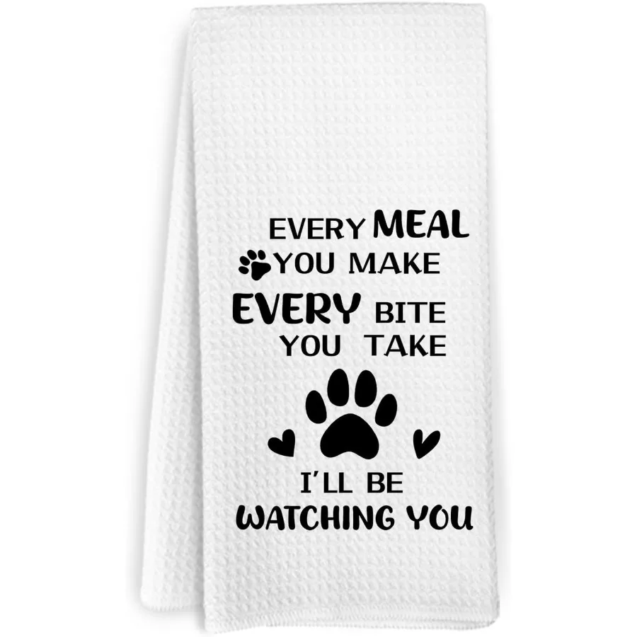 

Каждый еда, ты делаешь, каждый укус, вы решите собаку Кухонные полотенца Подарки для собак для н Подарки для любителей собак Мама Собака Полотенца для собак Собака Хан