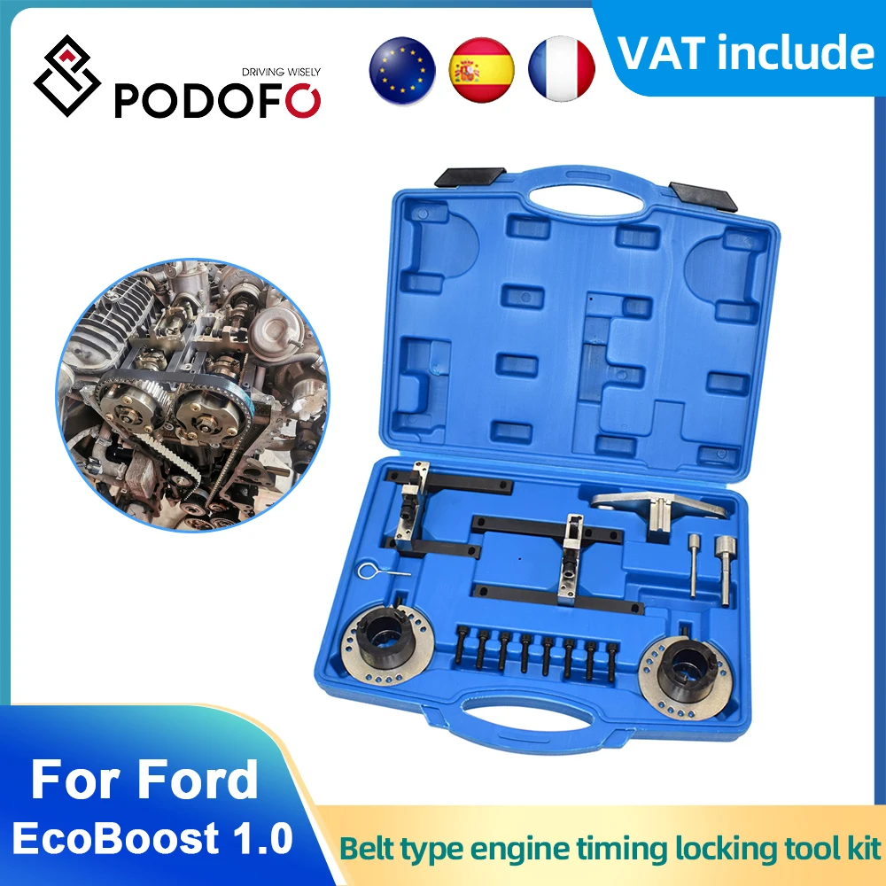 Podofo Timing Tool Kit Petrol Engine For Ford B-MAX C-MAX Ford EcoBoost 1.0 Timing Tool Kit for Gasoline Engine