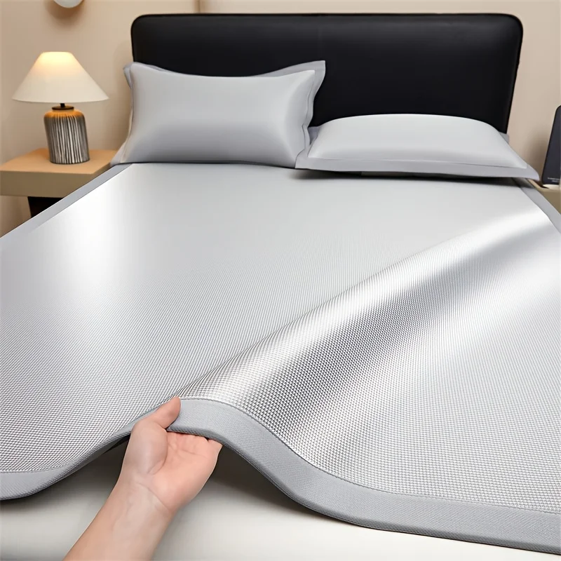 Mattress Cover and 2 Pillowcase Summer Ice Breathable Cooling Mat To Resist Scorching Heat Home Bedrooms Dormitories Foldable