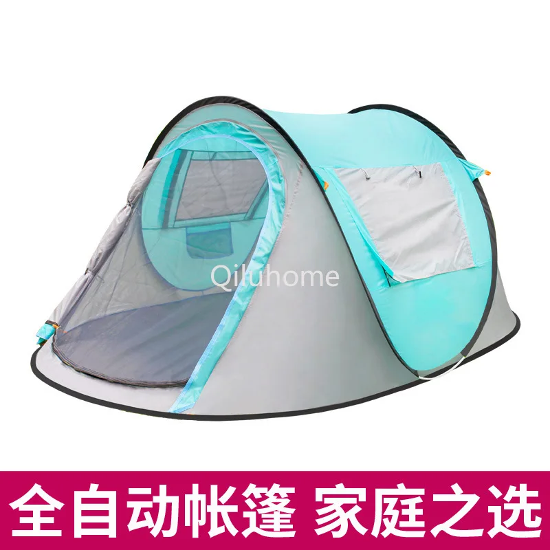 Tent Outdoor 3-4 People Automatic Camping Tent Double Camping Beach Boat Tent 2 People Simple Quickly Open Rainproof