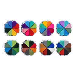 8 Colors Petal Ink Pad Detachable Petal Printing Table Water Droplet Rubber Stamp Ink Pad DIY Handmade Creative Album Stationery