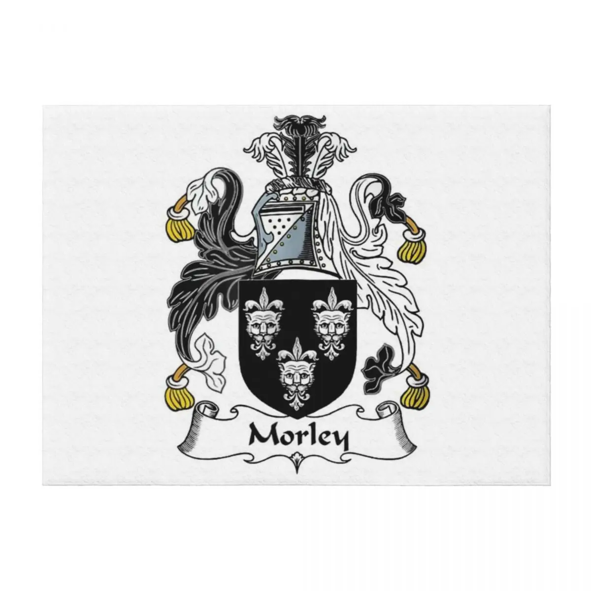 

Morley Coat of Arms Throw Blanket Luxury Quilt Hair Softest Blankets
