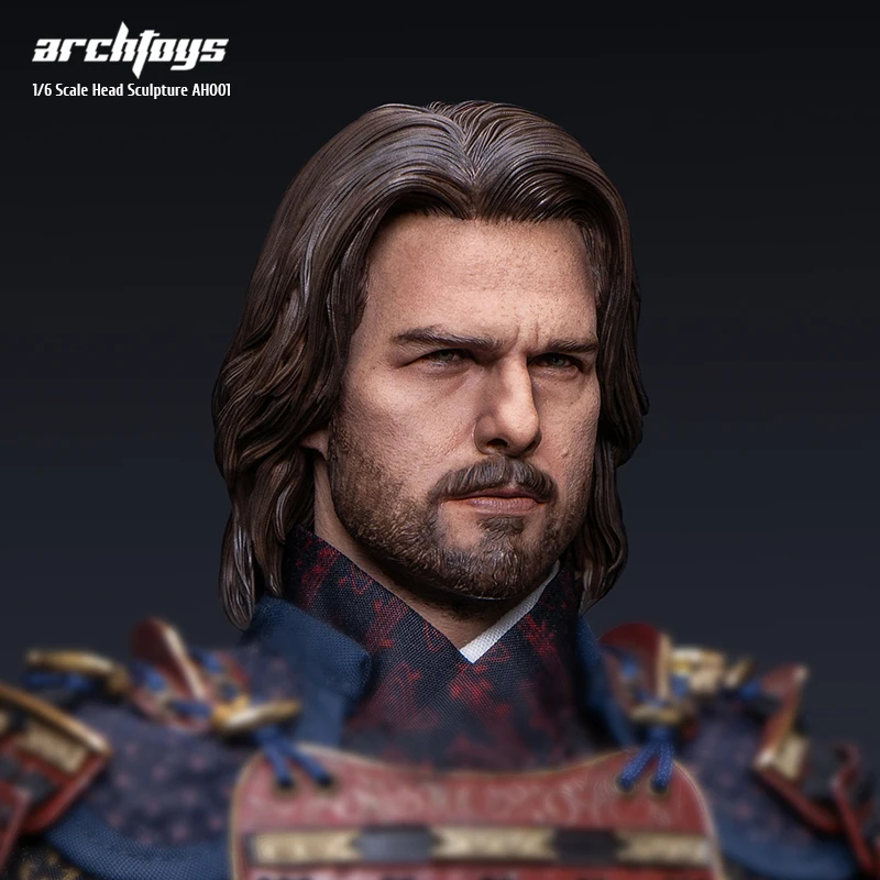 ARCHTOYS AH001 1/6 Last Samurai Captain Nathan Tom Cruise Head Sculpt Carving Model Fit 12'' Male Soldier Action Figure Body