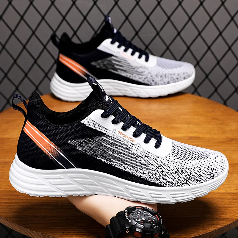 Men's fashion shoes spring new men's shoes Breathable running shoes Korean version of light casual Sneakers male sneakers