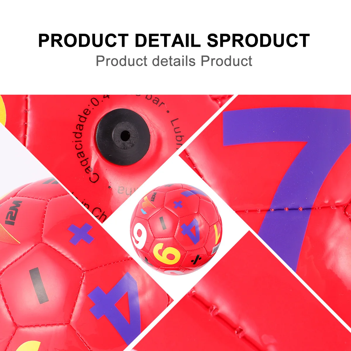 Kleurrijke voetbal PU-materiaal elastische bal voor kinderen buiten ouder-kind communicatie vroege onderwijs coördinatie ontwikkeling