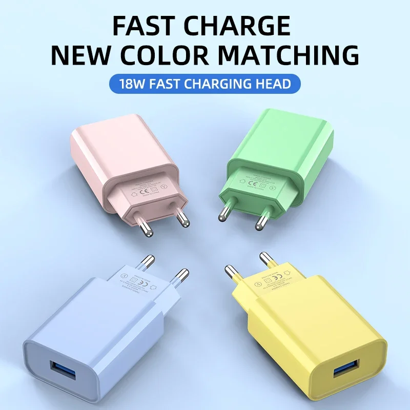 EU/US Plug USB Charger 5V 2A Power Adapter Universal Mobile Phone Fast Charger For iPhone 17 Samsung Xiaomi Redmi Wall Charger
