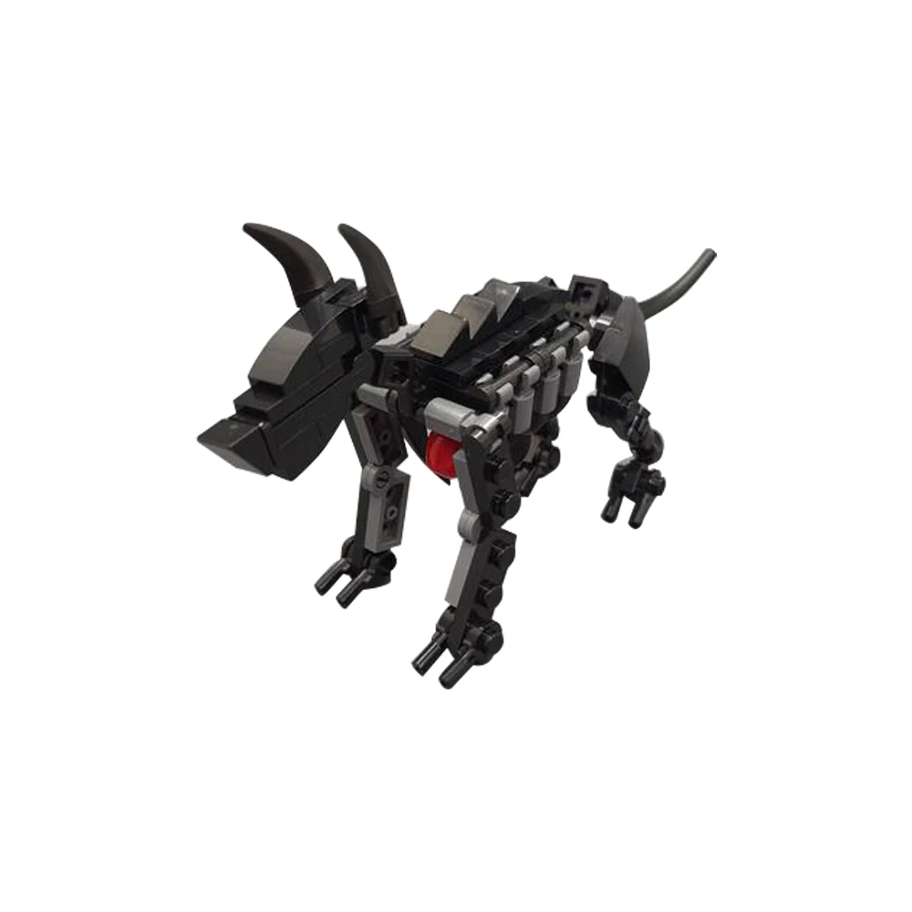 Gobricks MOC mythological Creature The Hellhound Building Block Ancient Greek Mythological Dogs DIY Brick Toys Kid Birthday Gift