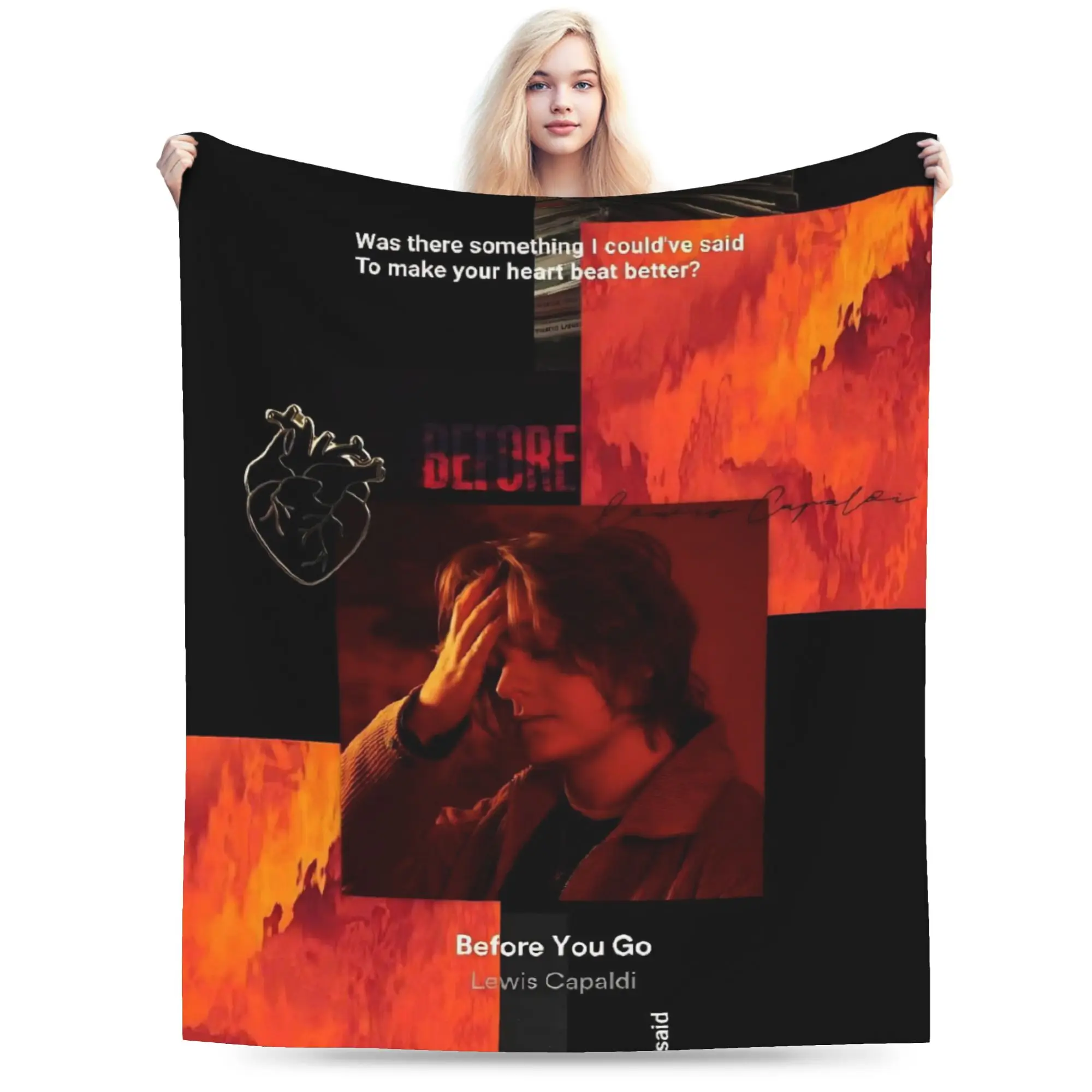 Lewis Capaldi Tour 2026 Blanket Cozy Soft  Throw Blankets for Bed 50x60 Inch Multiple Sizes Bedding Throws