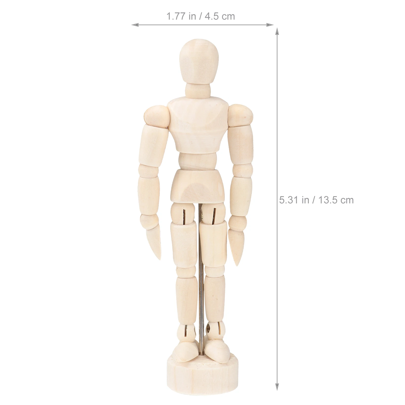 3pcs 4.5 นิ้วไม้รูปมนุษย์ Art Mannequin Jointed Manikins สําหรับศิลปิน Sketch Home Office ตกแต่งใหม่