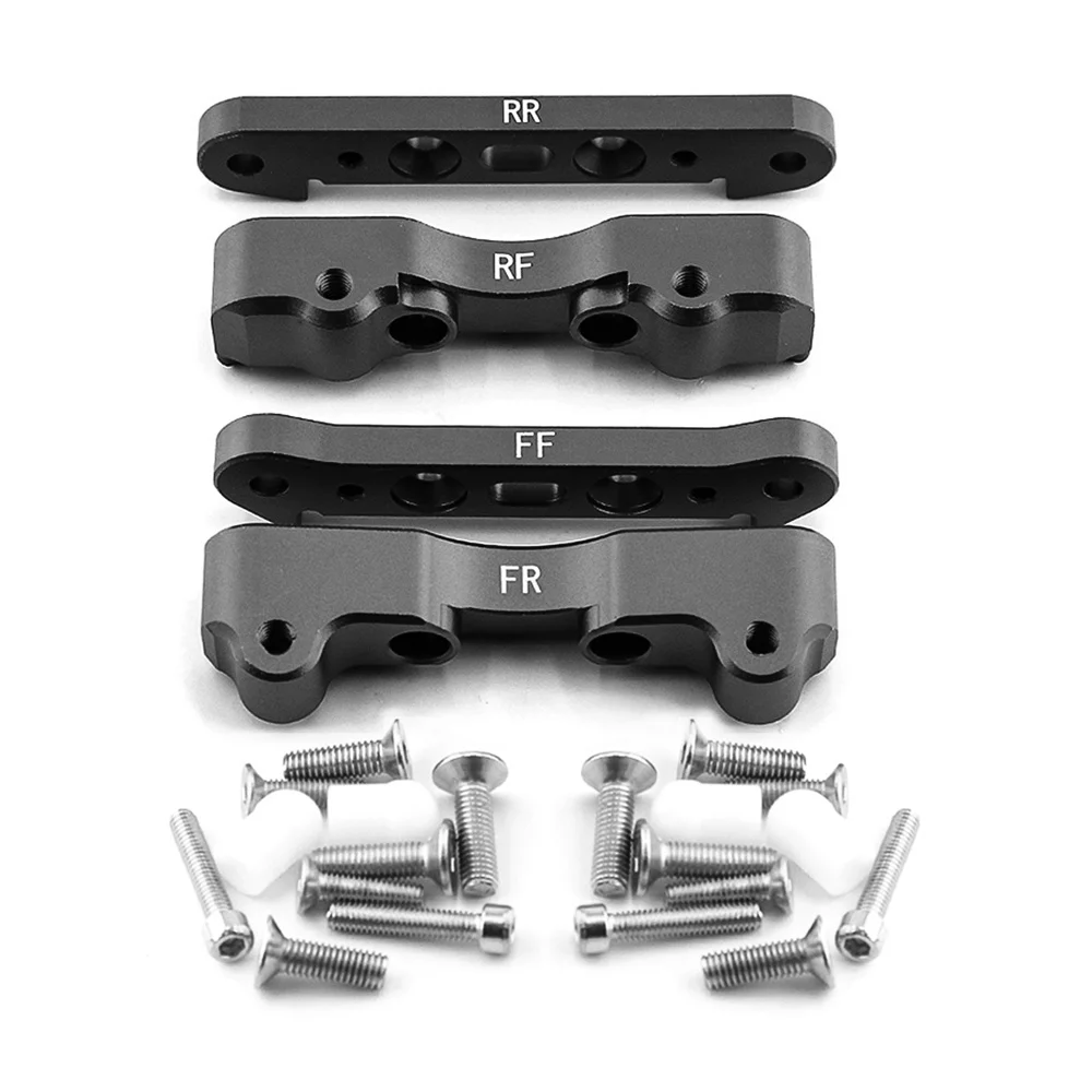 

Metal Front Rear Suspension Hanger Mount Set for ARRMA 1/5 KRATON 8S ARA110002T1/ARA110002T2 RC Car Accessories Parts