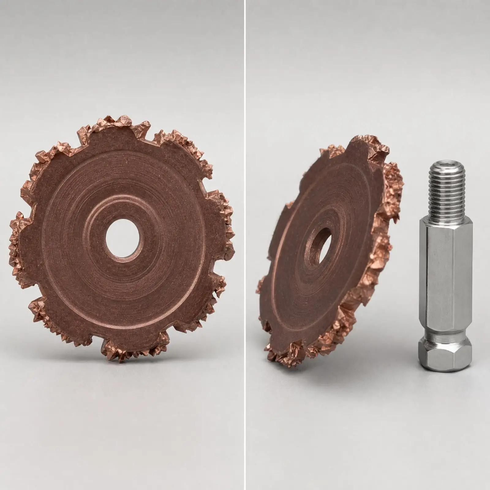 Tire Repair Grinding Wheel Metal Toothed Rubber Polishing Disc 50mm for Sidewall Patching Tool