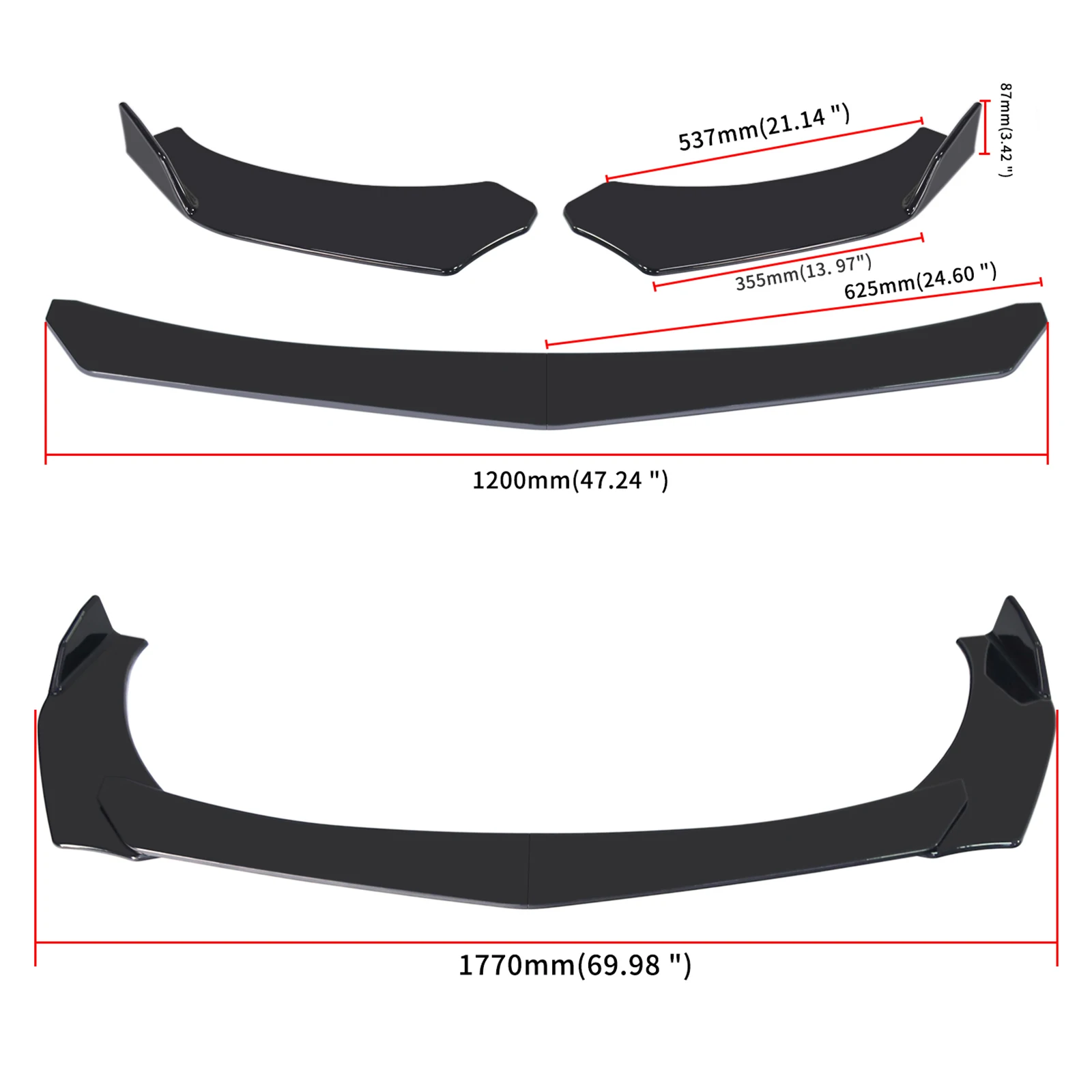 LAICY For Hyundai Genesis Coupe 13-16 Car Front Bumper Lip Body Kit Canard Lip Diffuser Spoiler Anti Scratch Guard Body Shovel