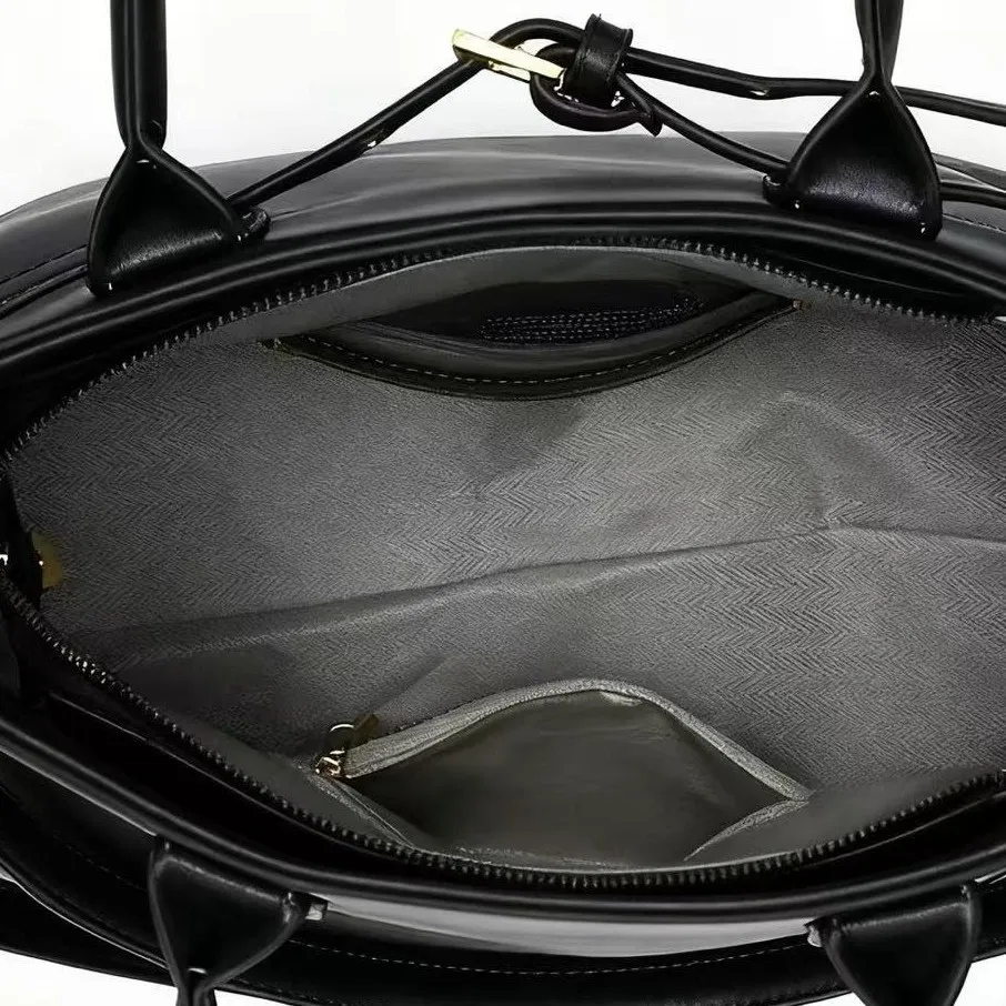 الفاخرة سعة كبيرة جلد البقر المرأة سعة حقيبة كتف ريترو جلدية حقائب اليد النسائية المحافظ مصمم حقيبة نسائية صغيرة #5