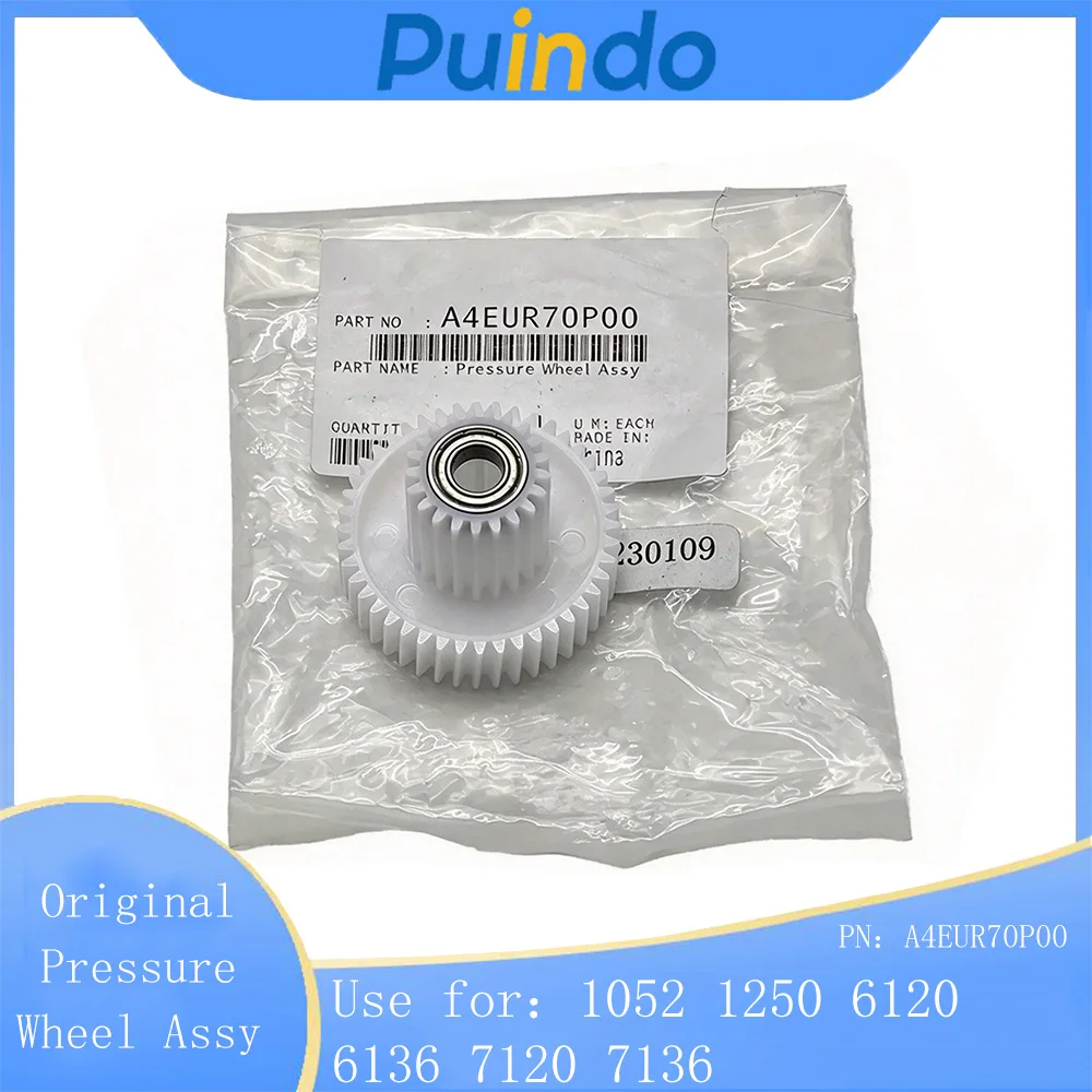A4EUR70P00 Original New Pressure Wheel Assy for Konica Minolta Bizhub 1052 1250 6120 6136 7120 7136 Fuser Drive Gear 24/44T
