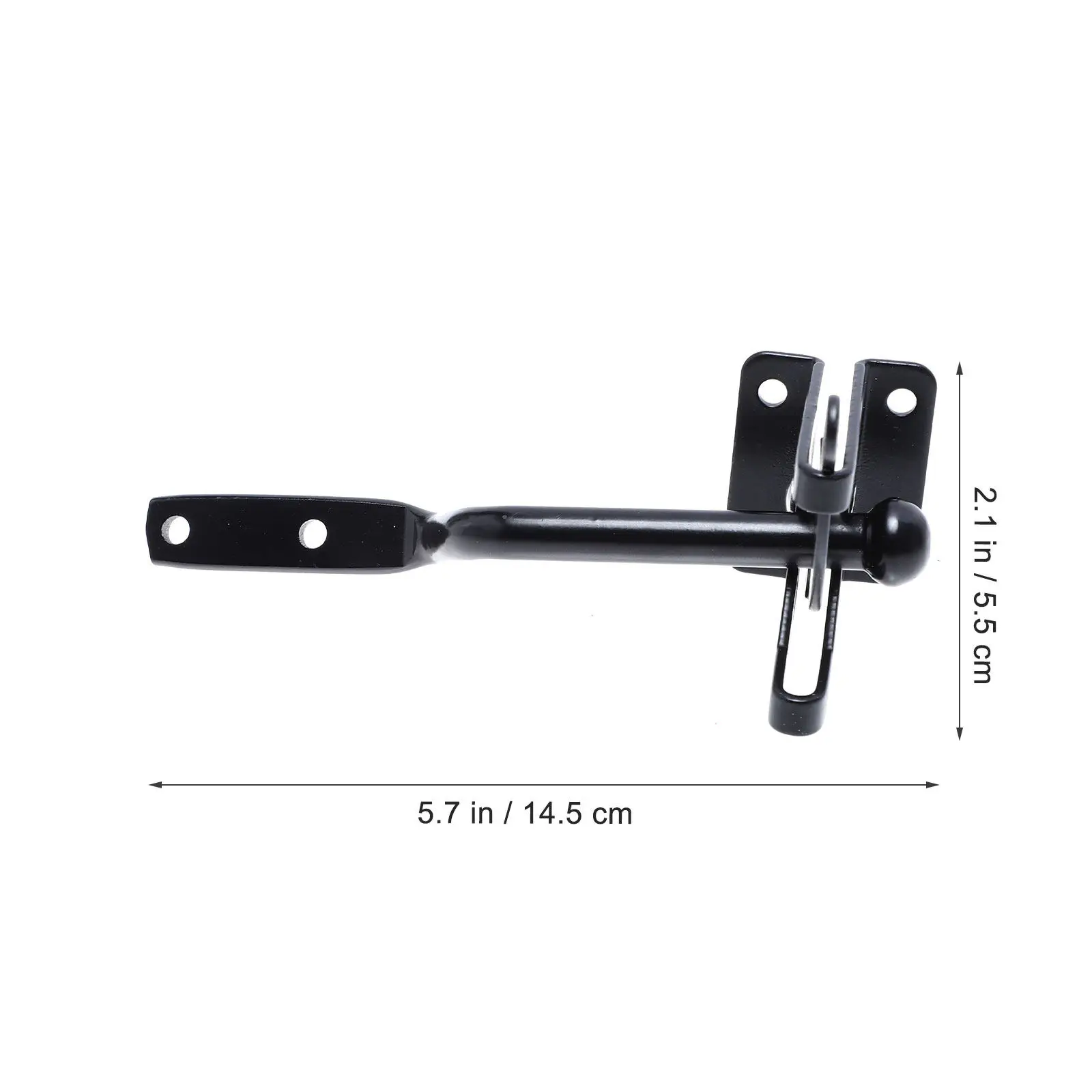 1Pcs Lever Fence Lock Carbon Steel Heavy Duty Garden Gate Latch Outdoor Self Locking Bolt Lock for Wood Fence Security