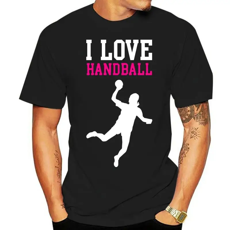 2023 Fashion Hot sale I LOVE HANDBALL - Damen T-Shirt Tee shirt