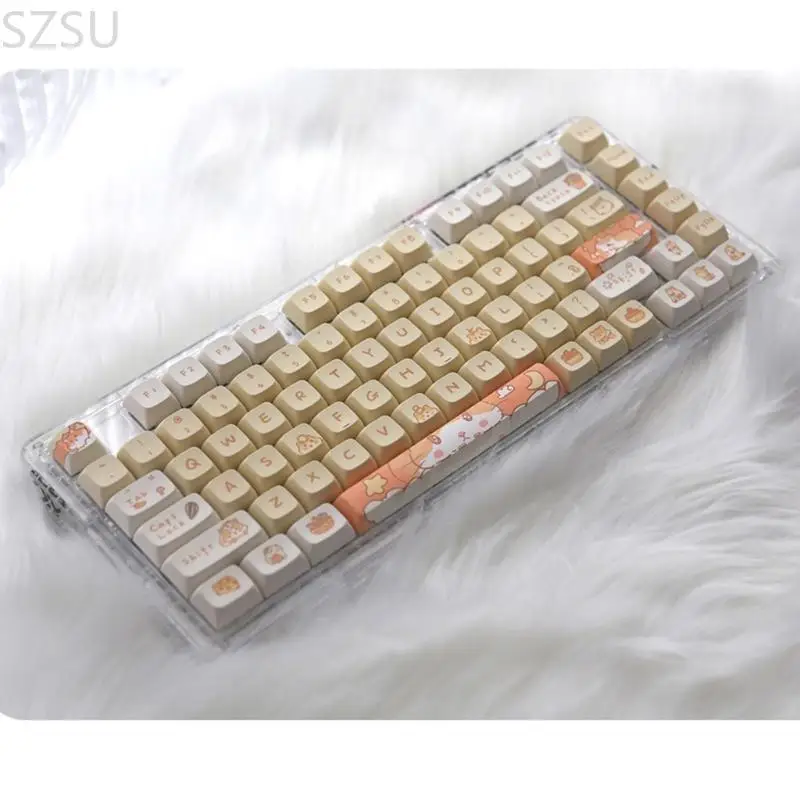 SZSU Keycaps XDA Profile Cartoon Mouse PBT DyeSublimation 131 Keys Keycap Suitable for CrossCore Mechanical Keyboards