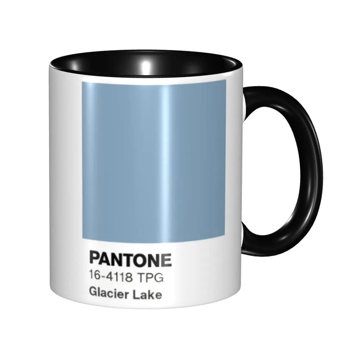 DIY Pantones Glacier Lake Ceramic Mug Personalized Coffee Cups Creative Gift