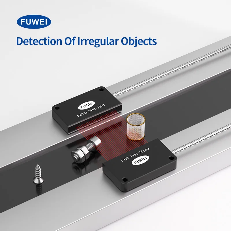 FWT32-34ML-25HT Mask Machine Metallic Sheath Through Beam Area Matrix Type Grating  Fiber Optic Sensor