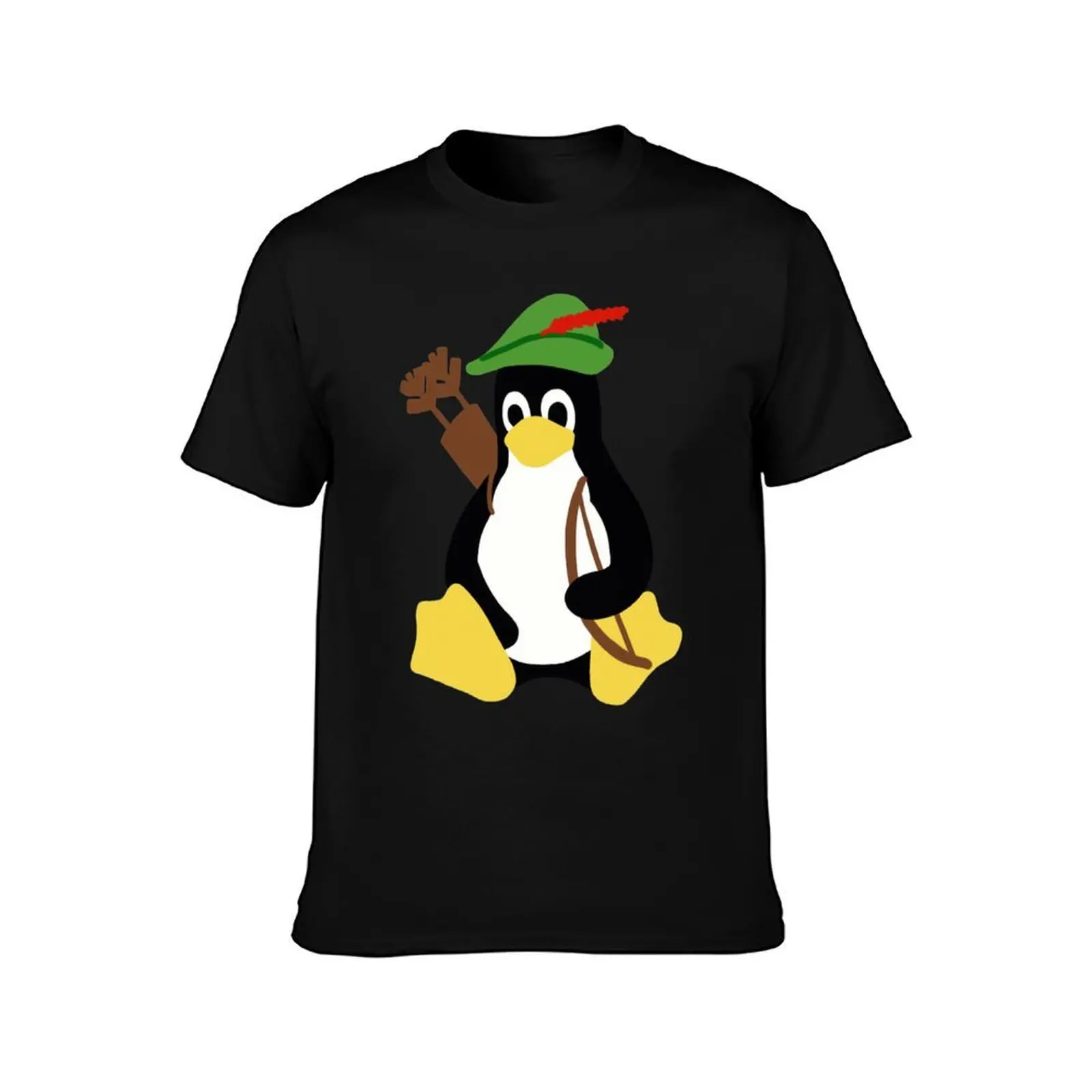 Robin Tux - Arch Linux Penguin T-Shirt Performance Workout Short Sleeve Tee T-Shirt