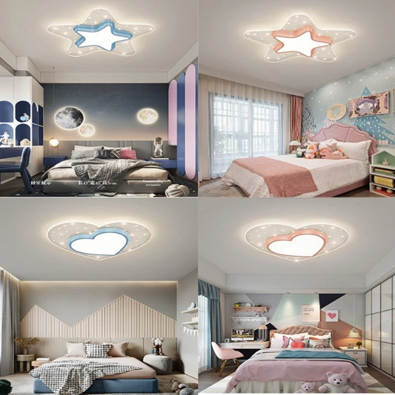 Originality Children Bedroom Ceiling Lamp LED Modern Intelligent Study Indoor Decorate Luminaire Simplicity Apartment Chandelier