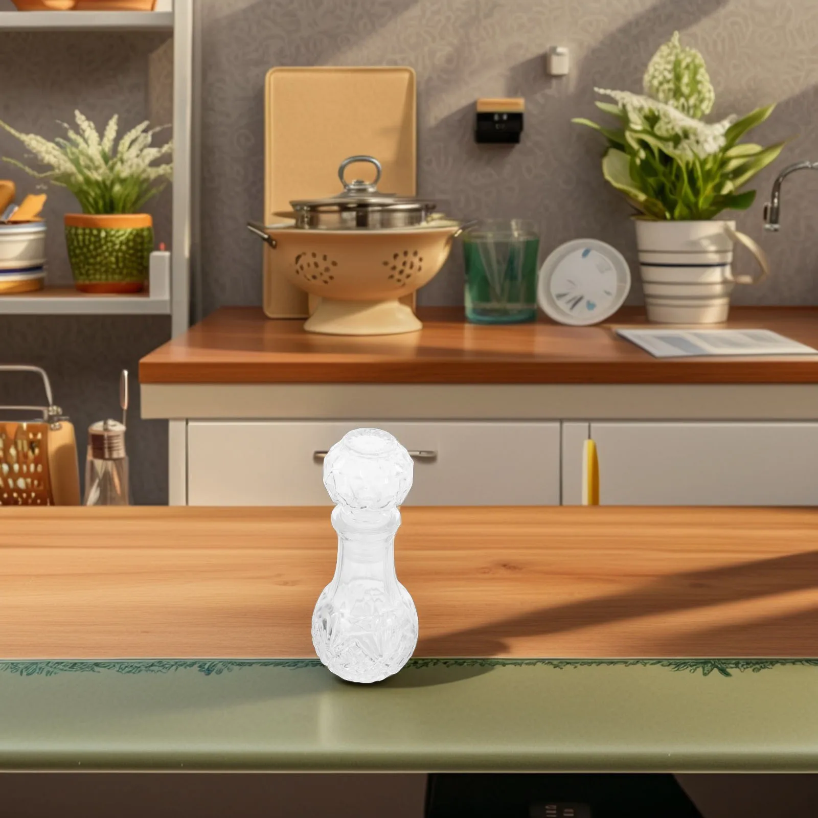 

6Pcs Clear Glass Bottles Wine Decanter Aerator Carafe Portable Lightweight Freshness Preservation Elegant Design Versatile Use