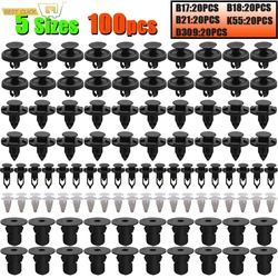 100PCS Auto Trim Panel Clips Bumper Kap Spatlappen Voering Fastener Push Klinknagels Voor Toyota Corolla RAV4 Avensis Lexus IS RX